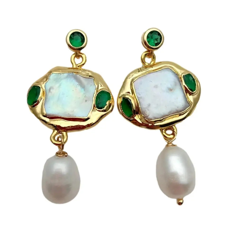 Pearl Crystal Earrings