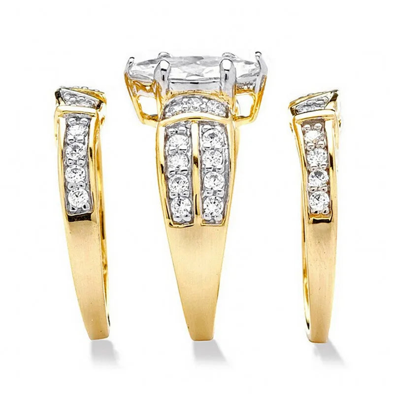 Marquise Diamond Ring Set