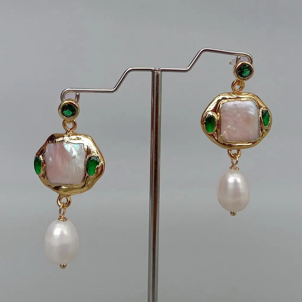 Pearl Crystal Earrings