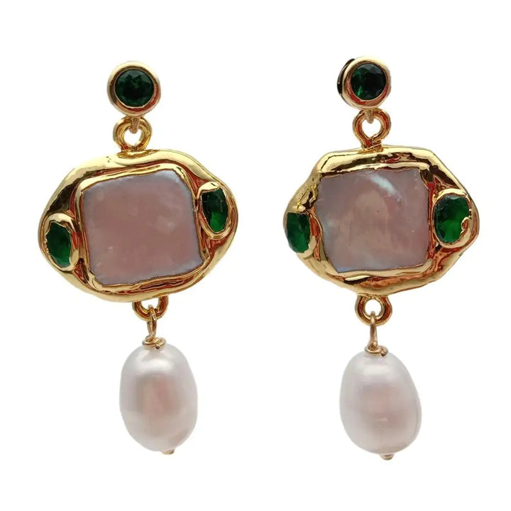Pearl Crystal Earrings