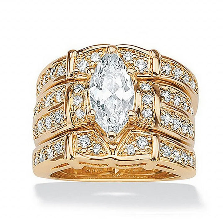 Marquise Diamond Ring Set