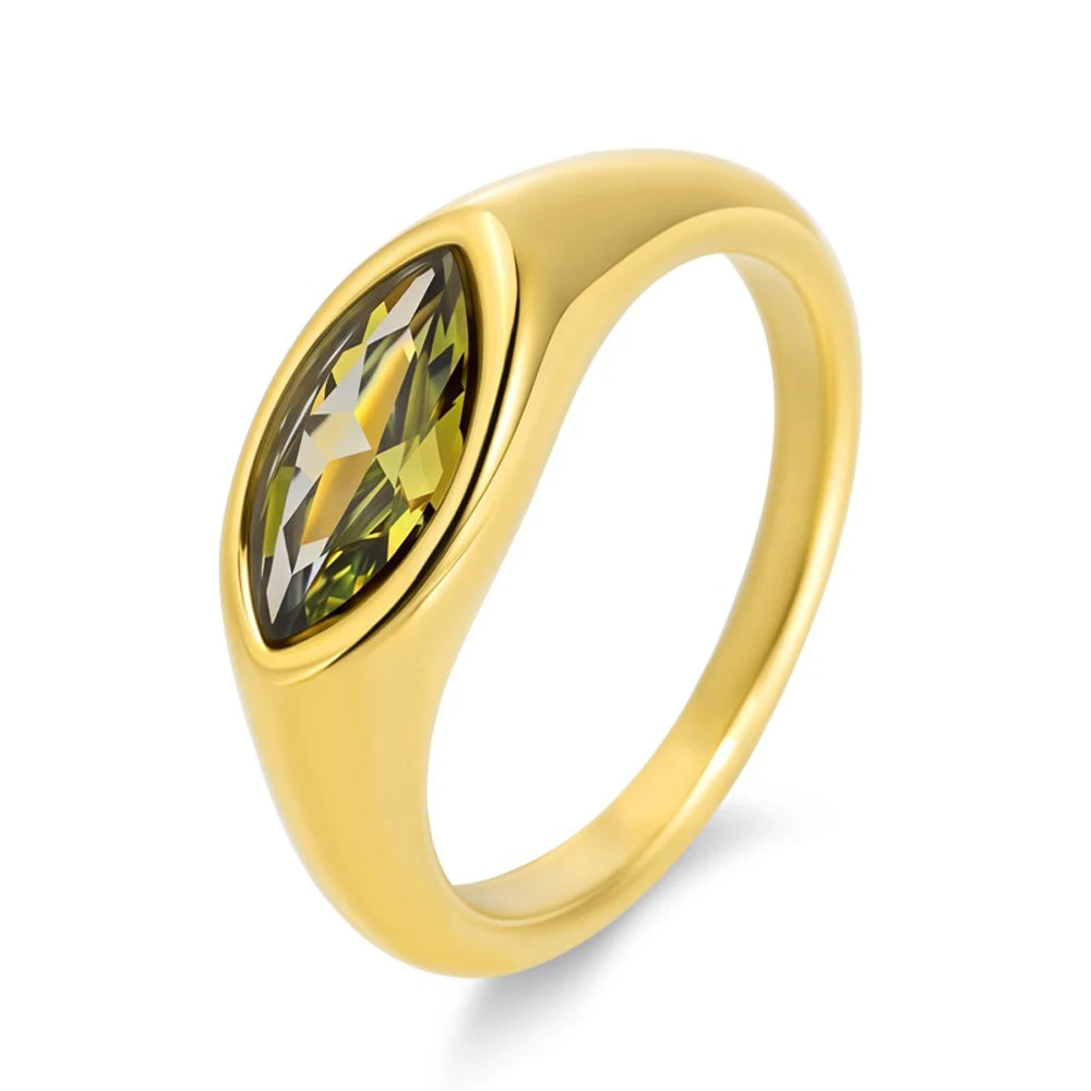 Titanium Marquise Ring