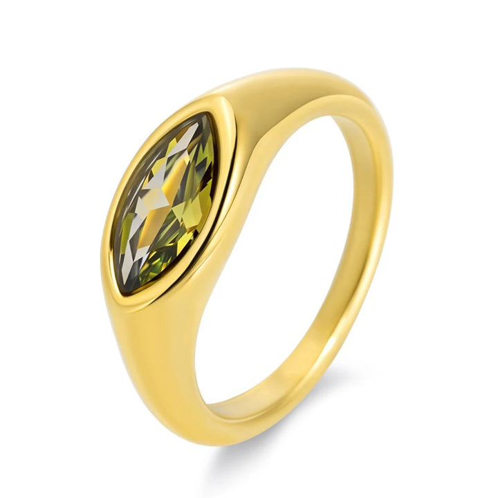 Titanium Marquise Ring
