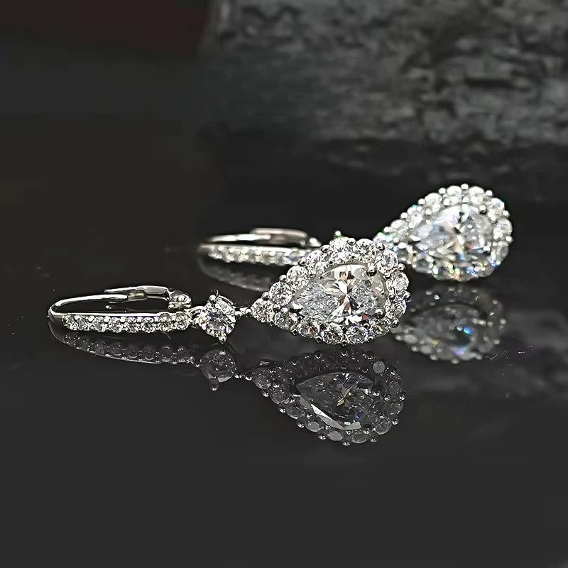 Sparkling Silver Earrings