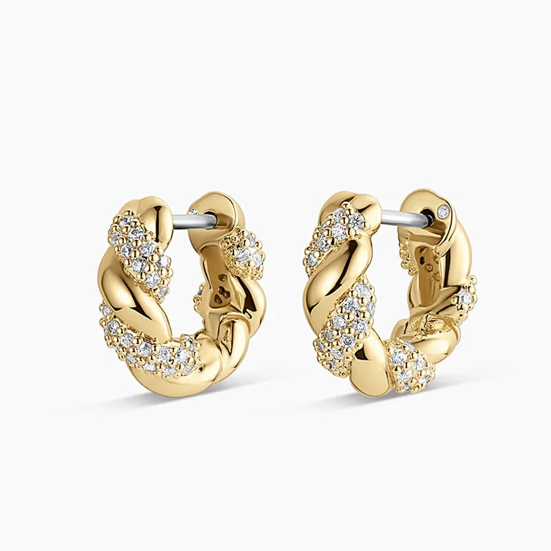 Twisted Hoop Earrings