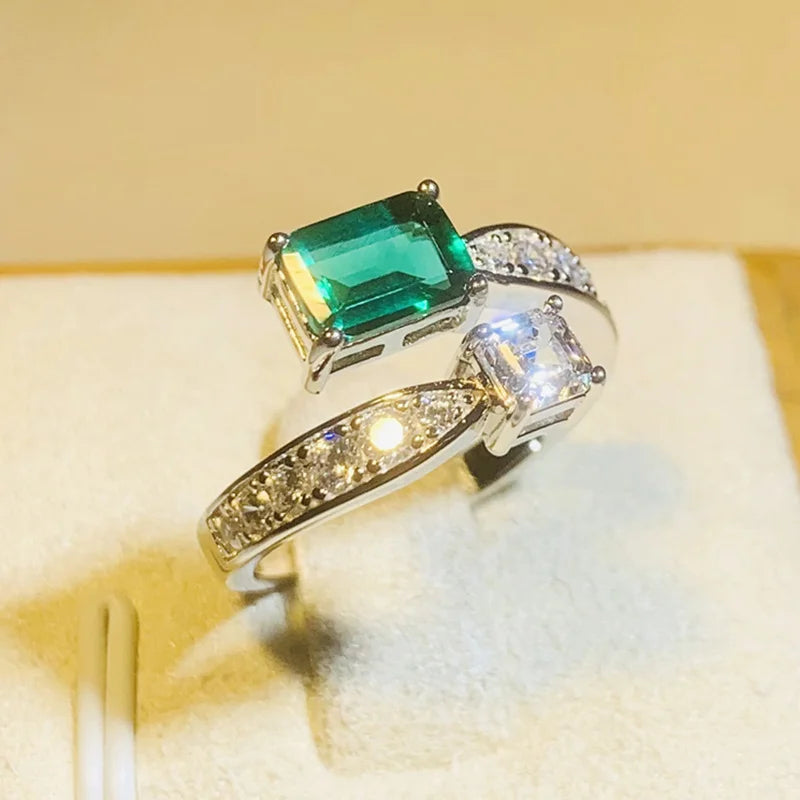 Green Zircon Ring