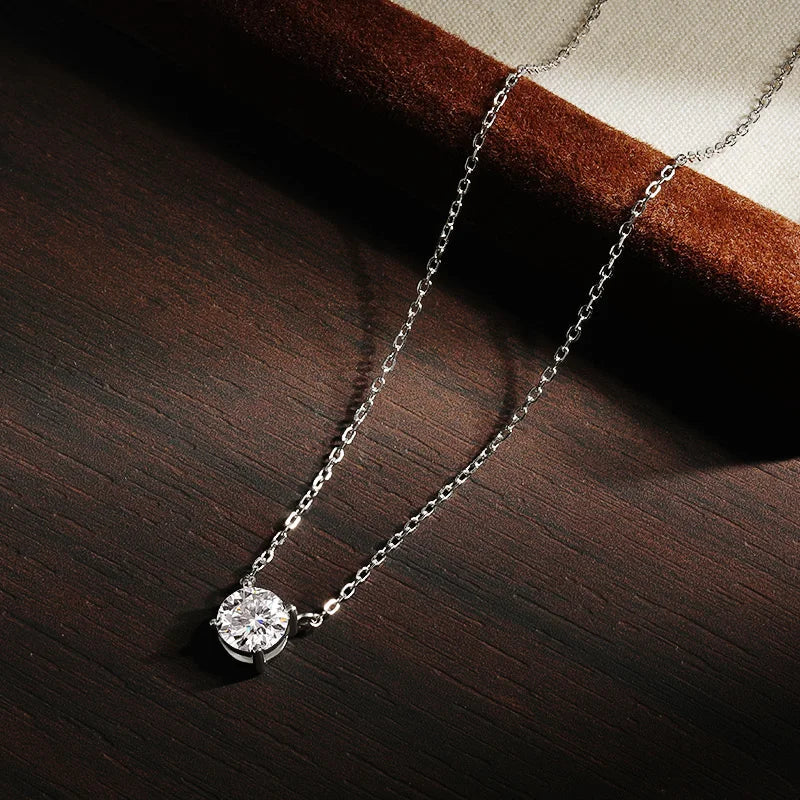 Solitaire Moissanite Necklace