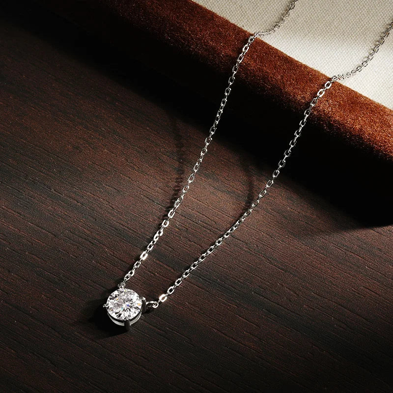 Solitaire Moissanite Necklace