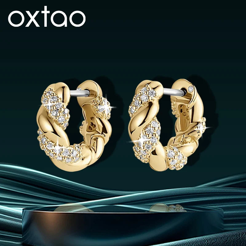 Twisted Hoop Earrings
