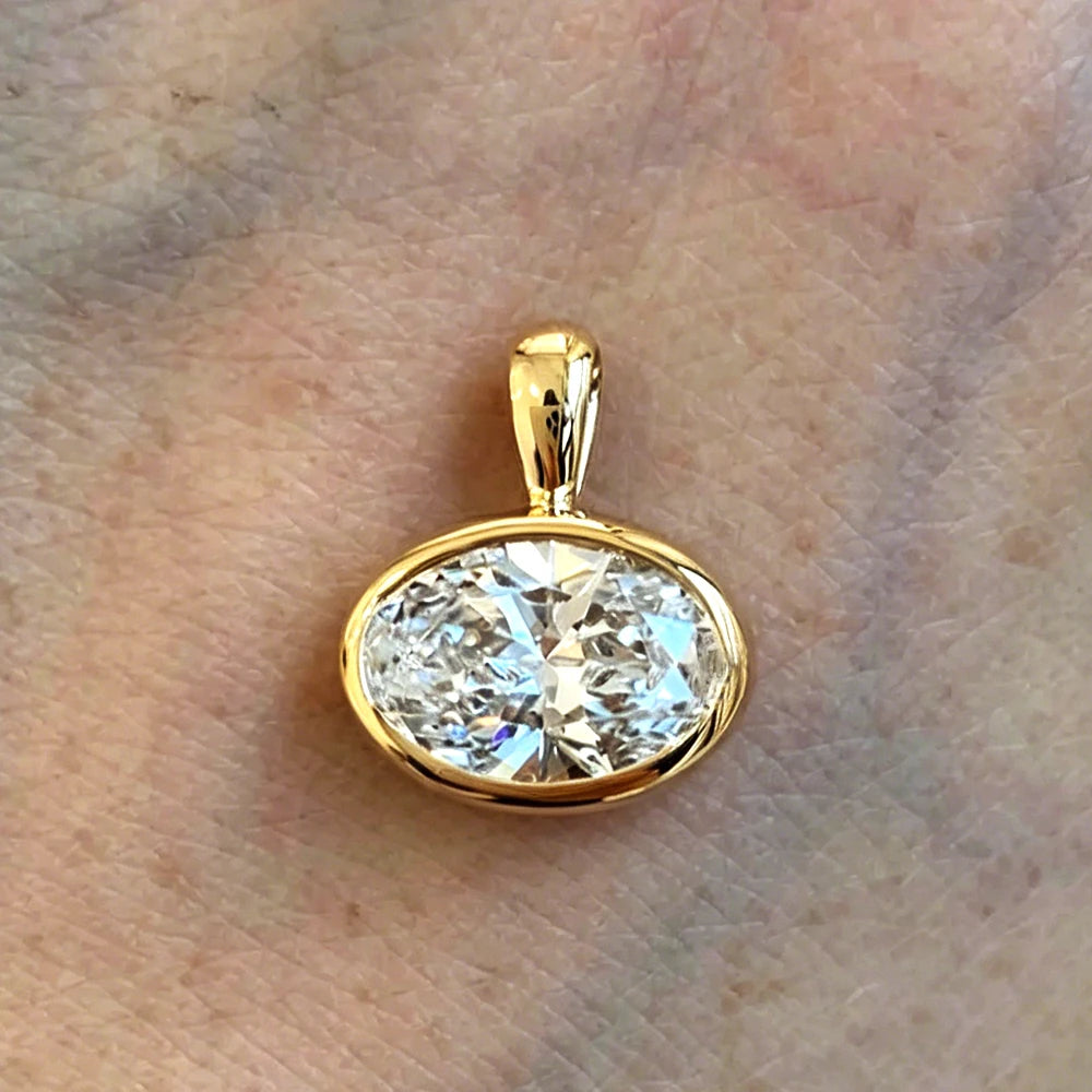 Oval Moissanite Choker