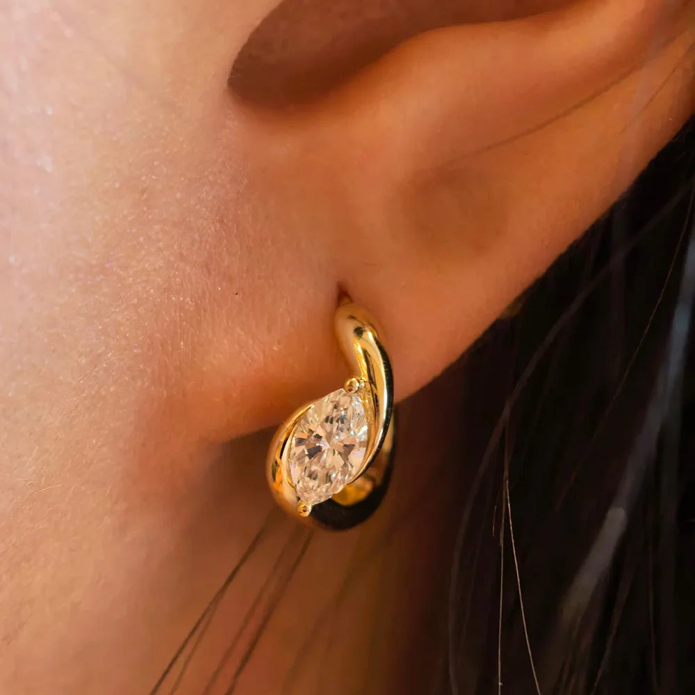 Marquise Stud Earrings