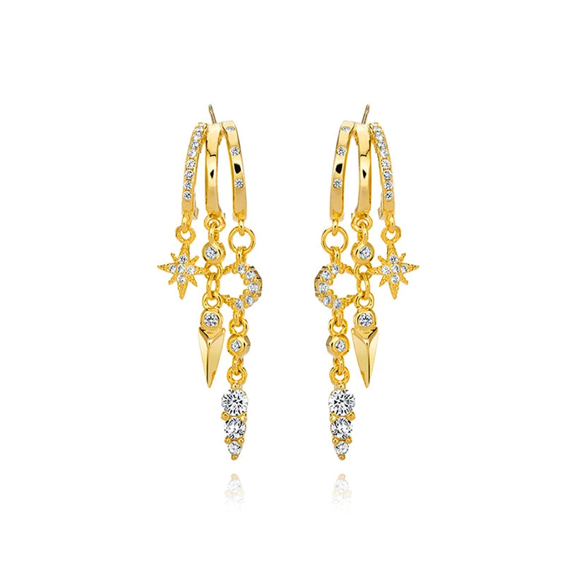 Triple Hoop Earrings