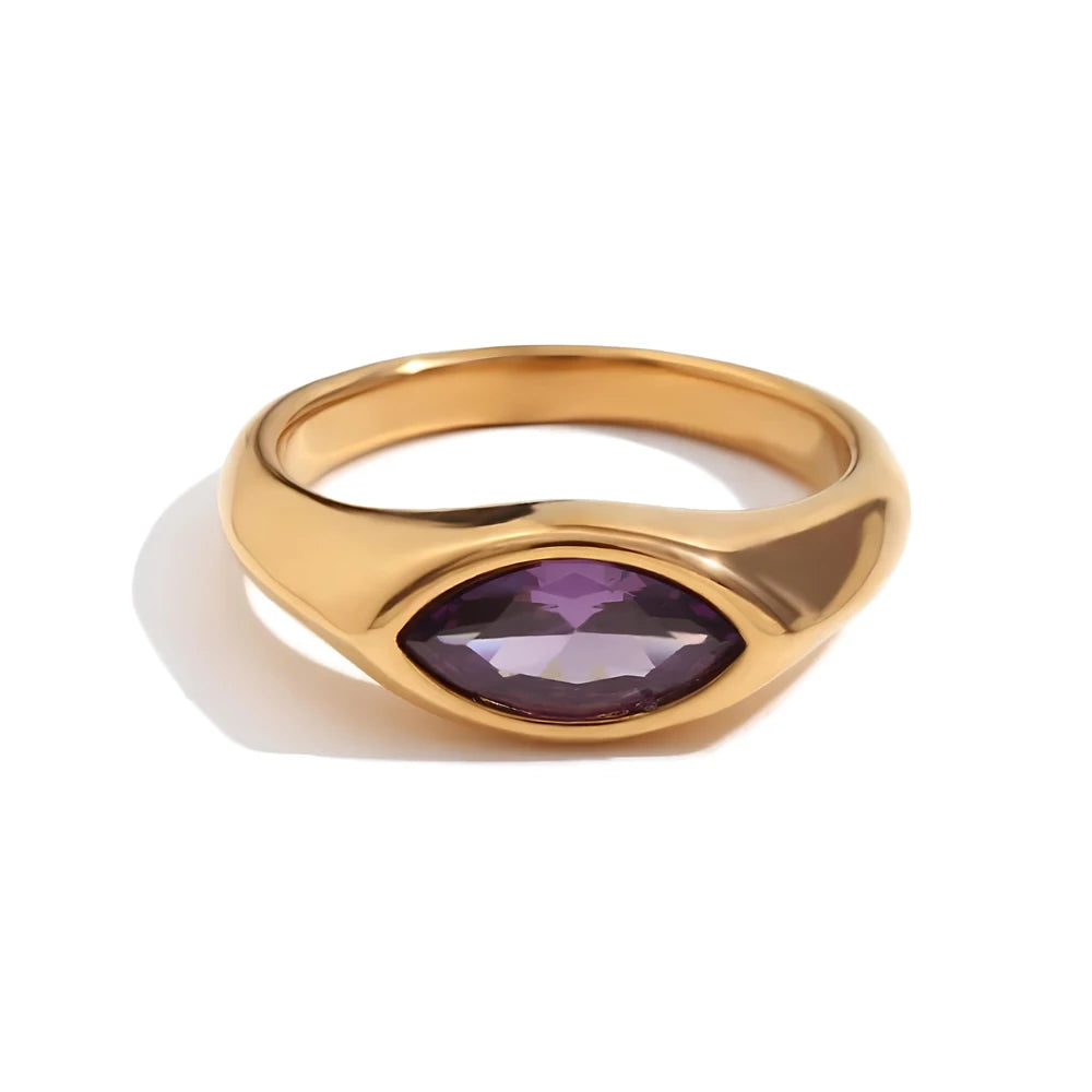Titanium Marquise Ring