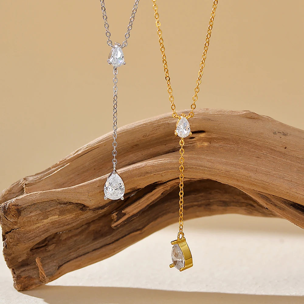 Waterdrop Tassel Necklace