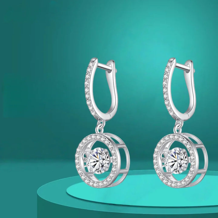Heart Moissanite Earrings