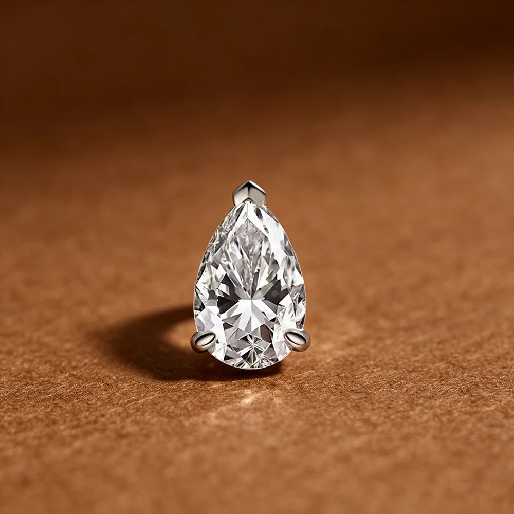 Pear Moissanite Choker