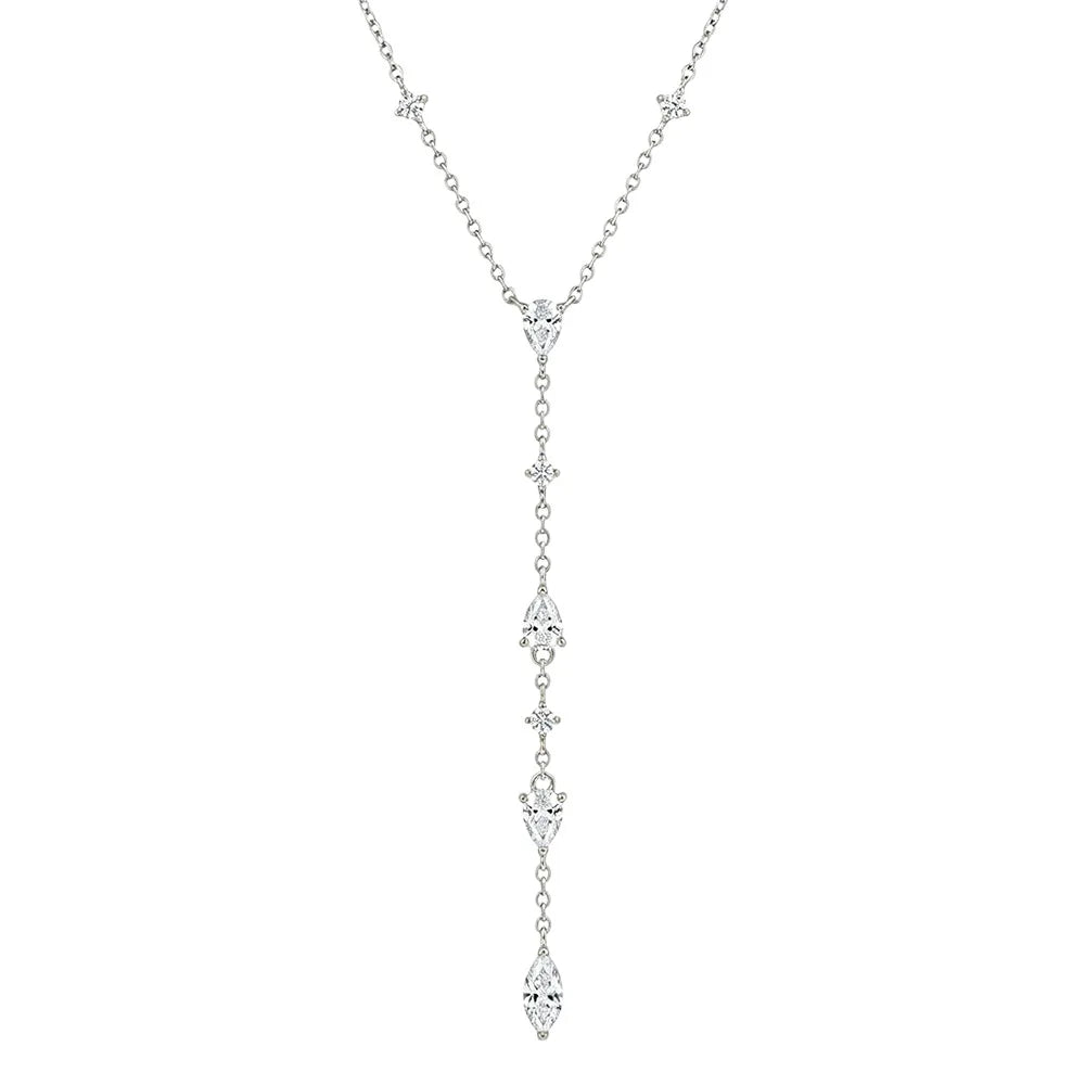 Y-Shaped Moissanite Necklace