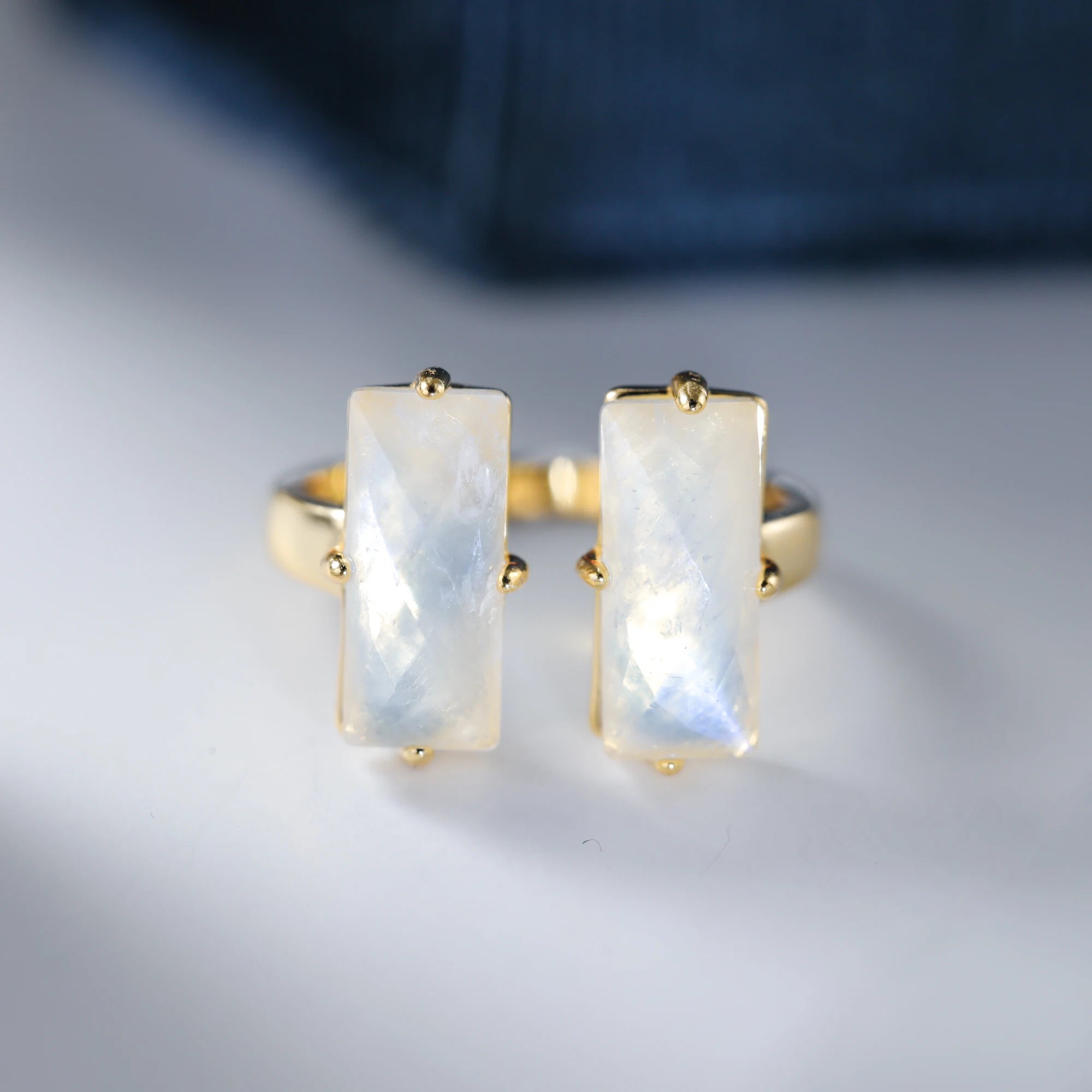 Moonstone Engagement Ring