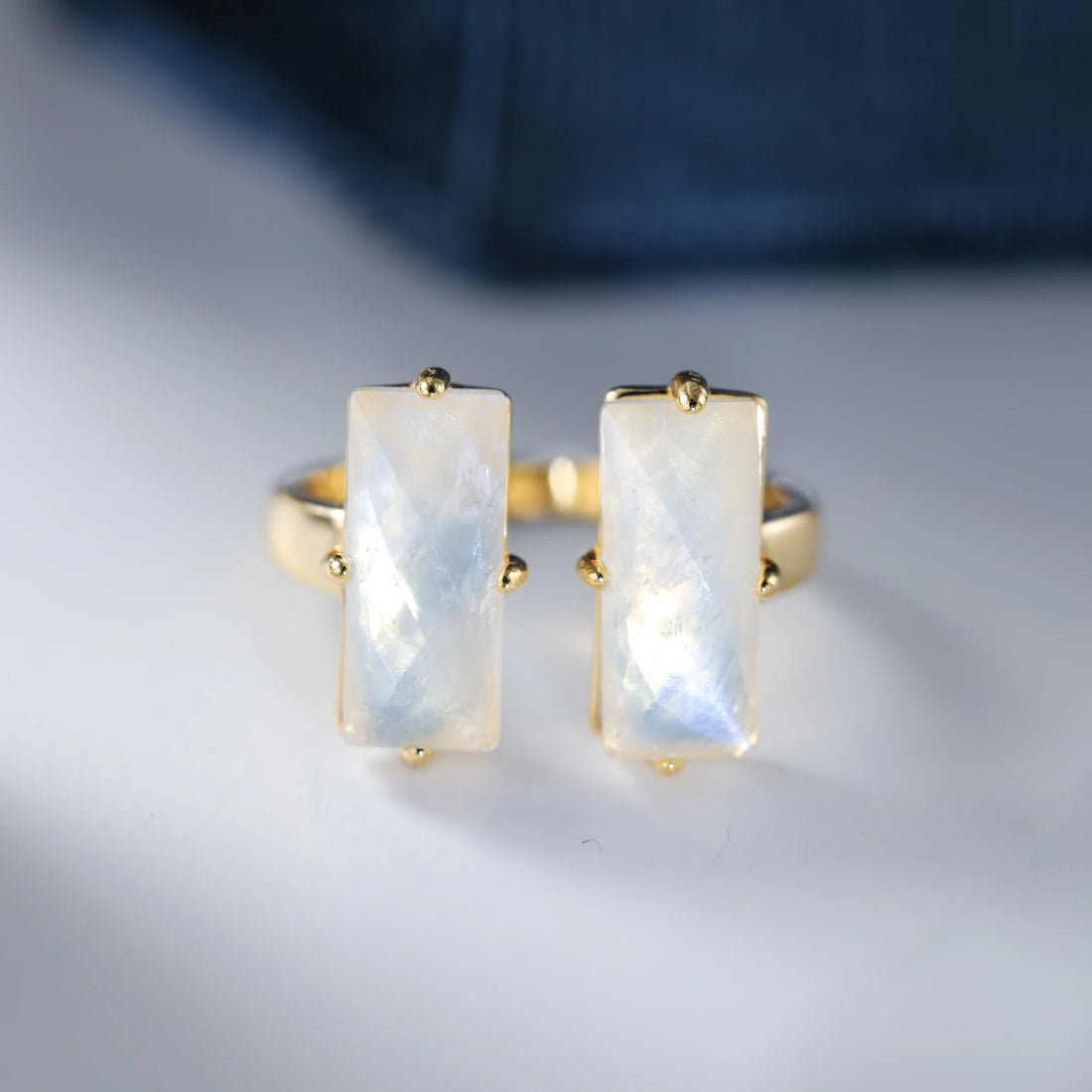 Moonstone Engagement Ring