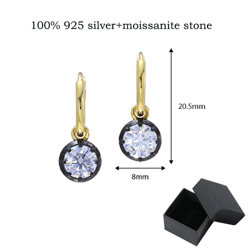 Moissanite Drop Earrings