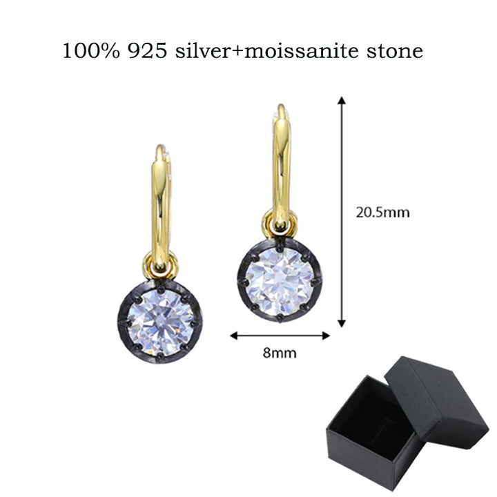 Moissanite Drop Earrings