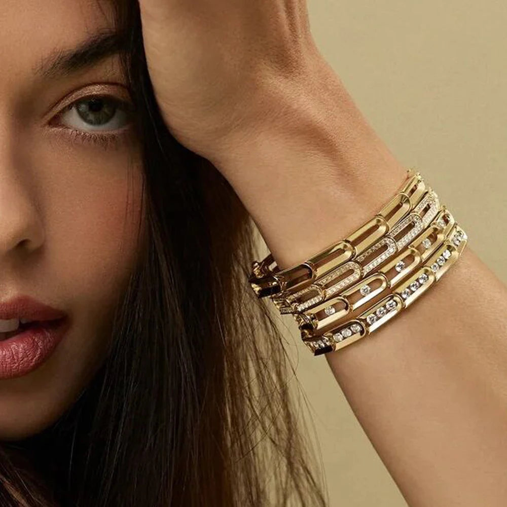 Geometric Paperclip Bracelet