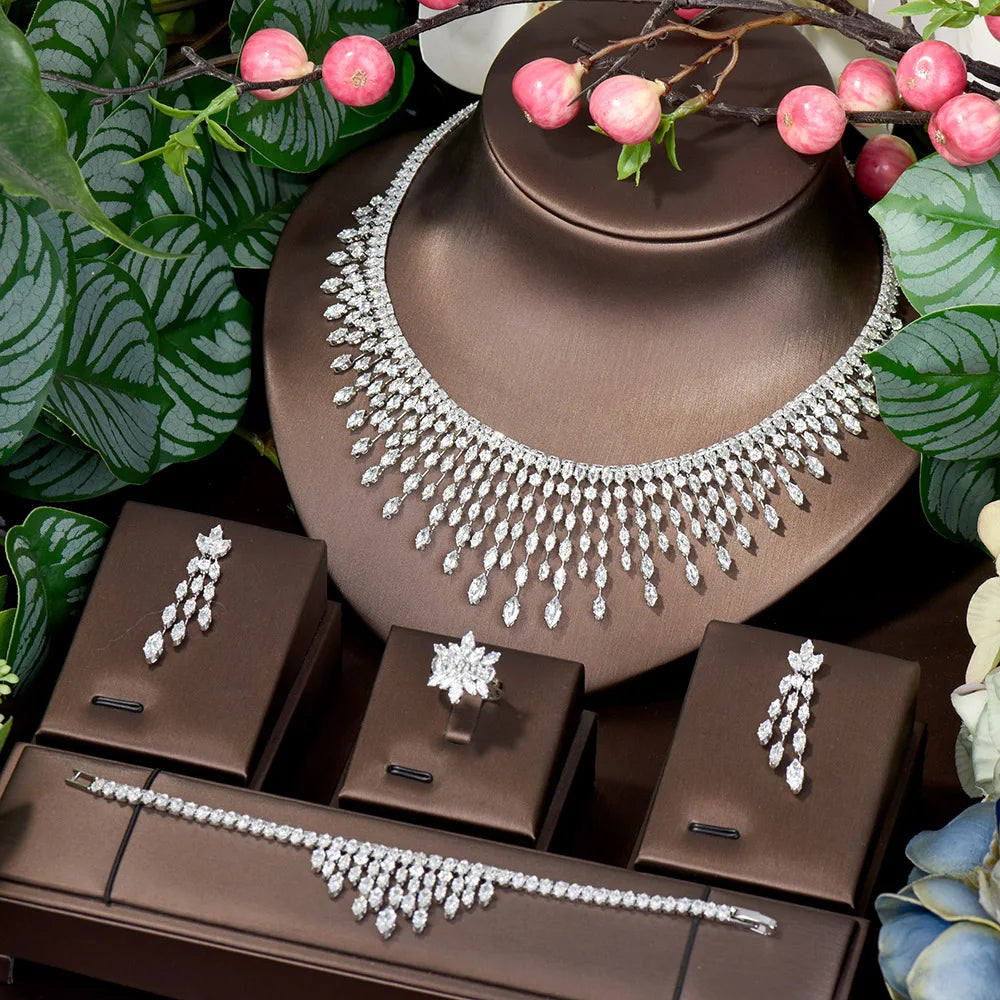 Bridal Tassel Necklace Set