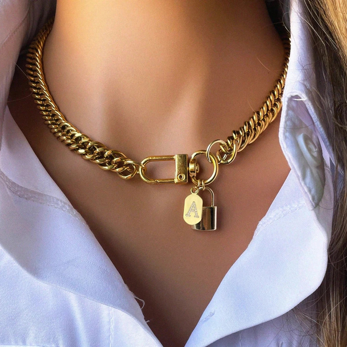 Initial Oval Necklace