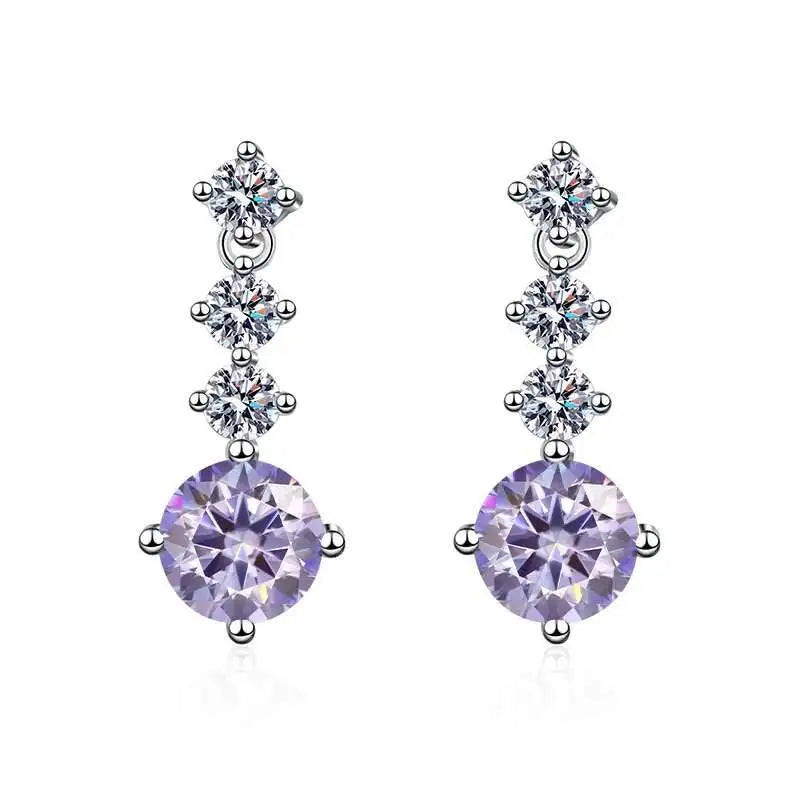 Moissanite Drop Earrings