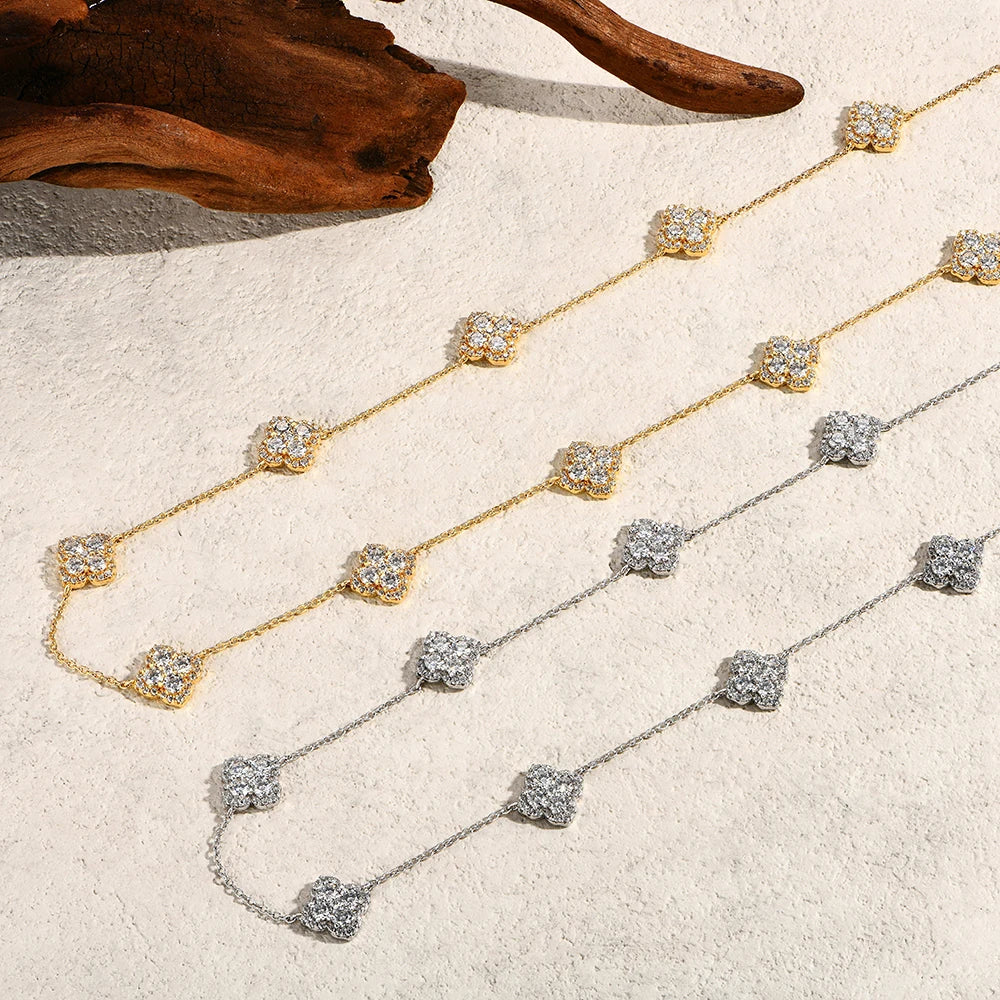 Flower Clover Necklace