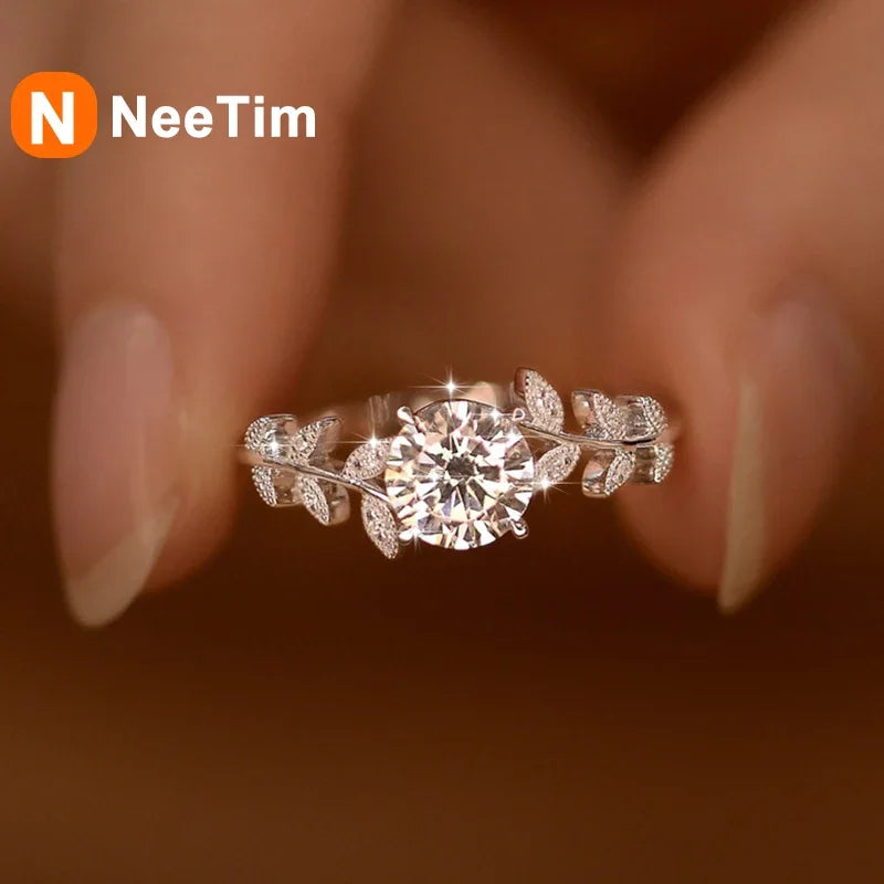 Solitaire Moissanite Ring