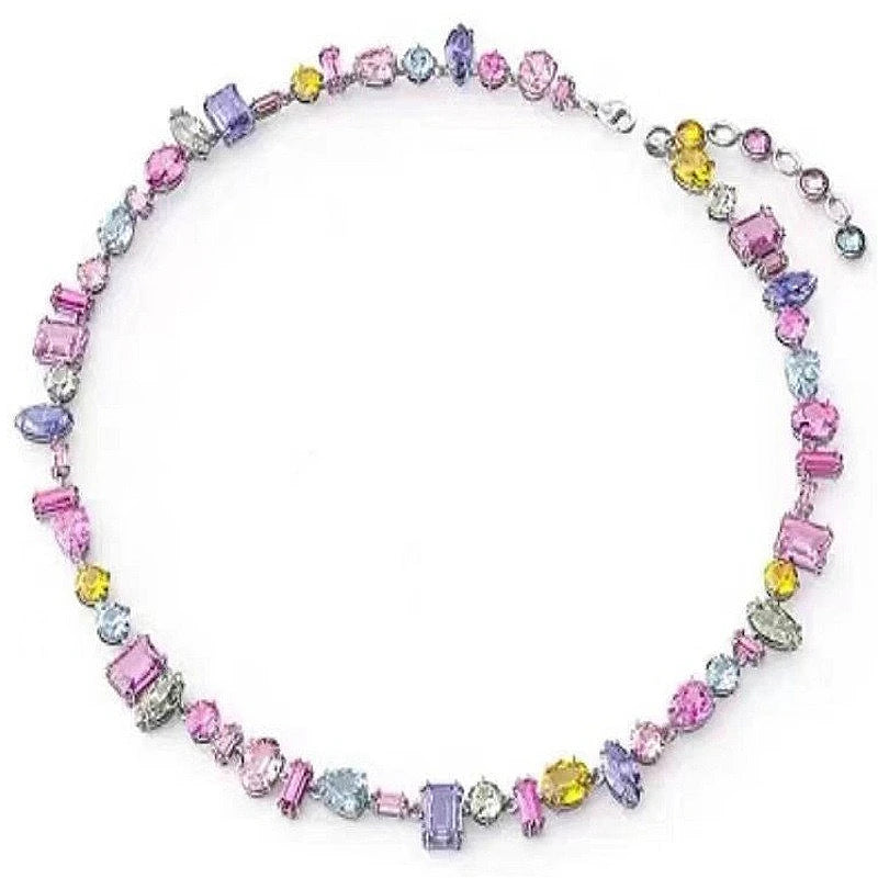 Colorful Crystal Choker Set