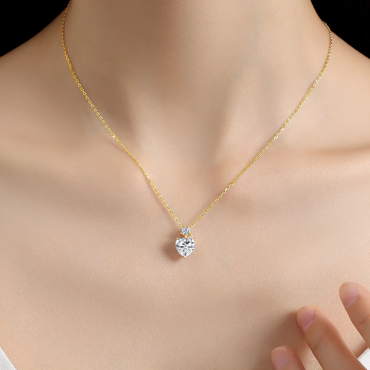 Heart Moissanite Necklace