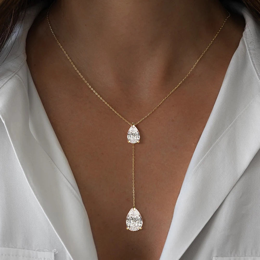 Waterdrop Tassel Necklace