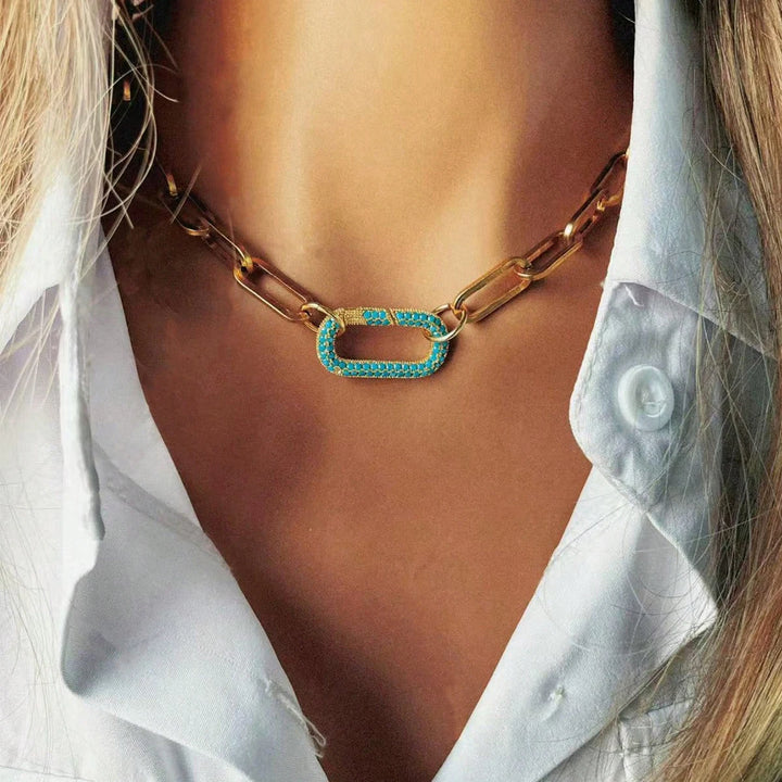 Oval Buckle Necklace