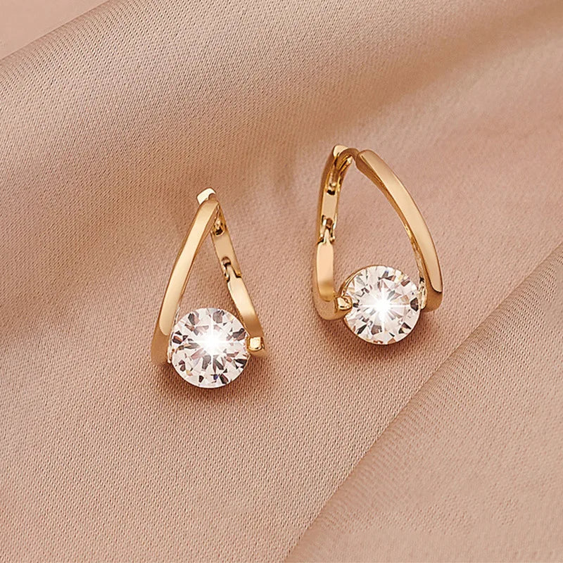 Twisted Moissanite Hoops