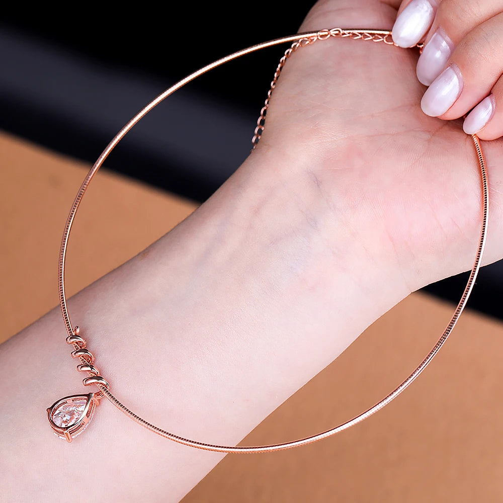 Waterdrop Snake Necklace