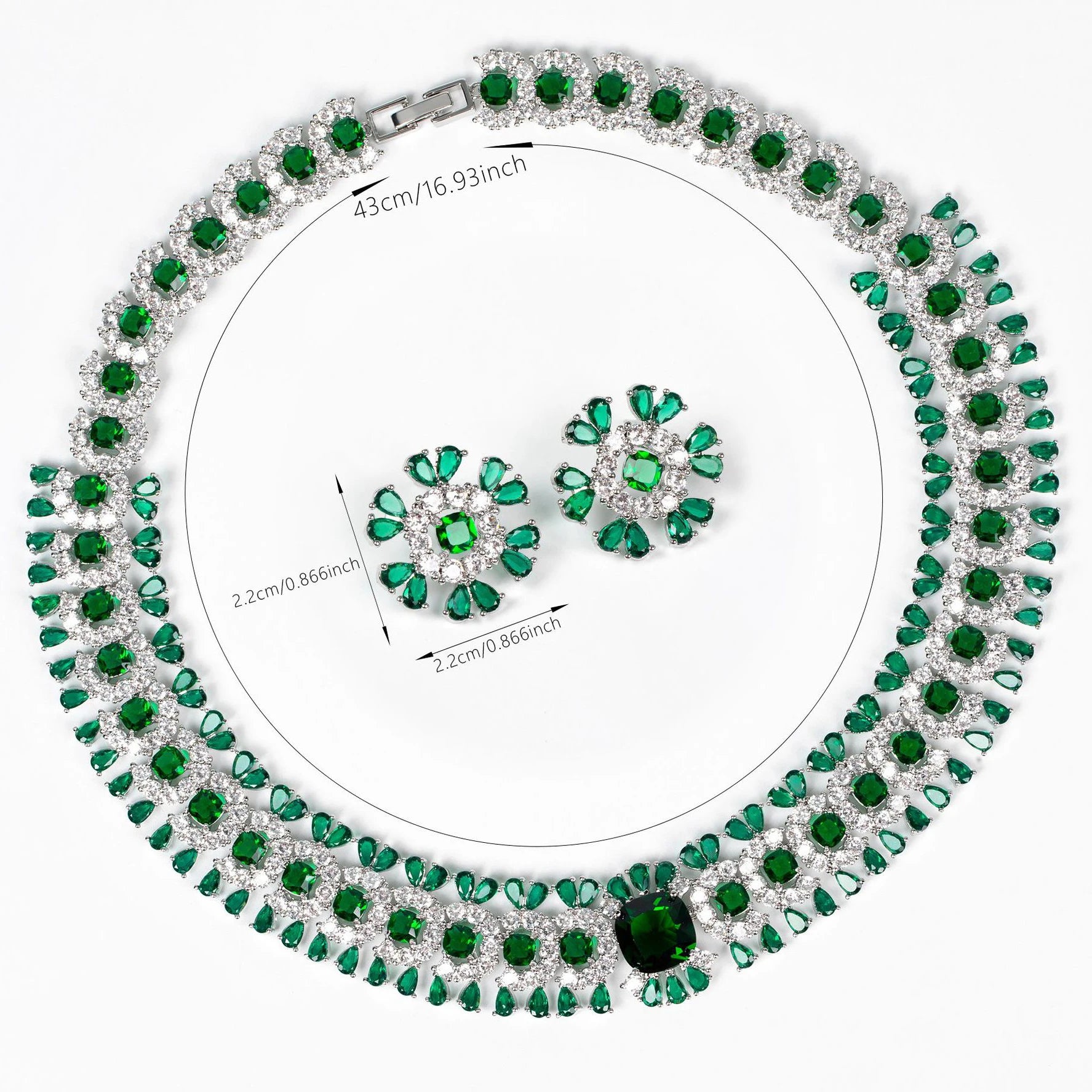 Floral Necklace Earring Set
