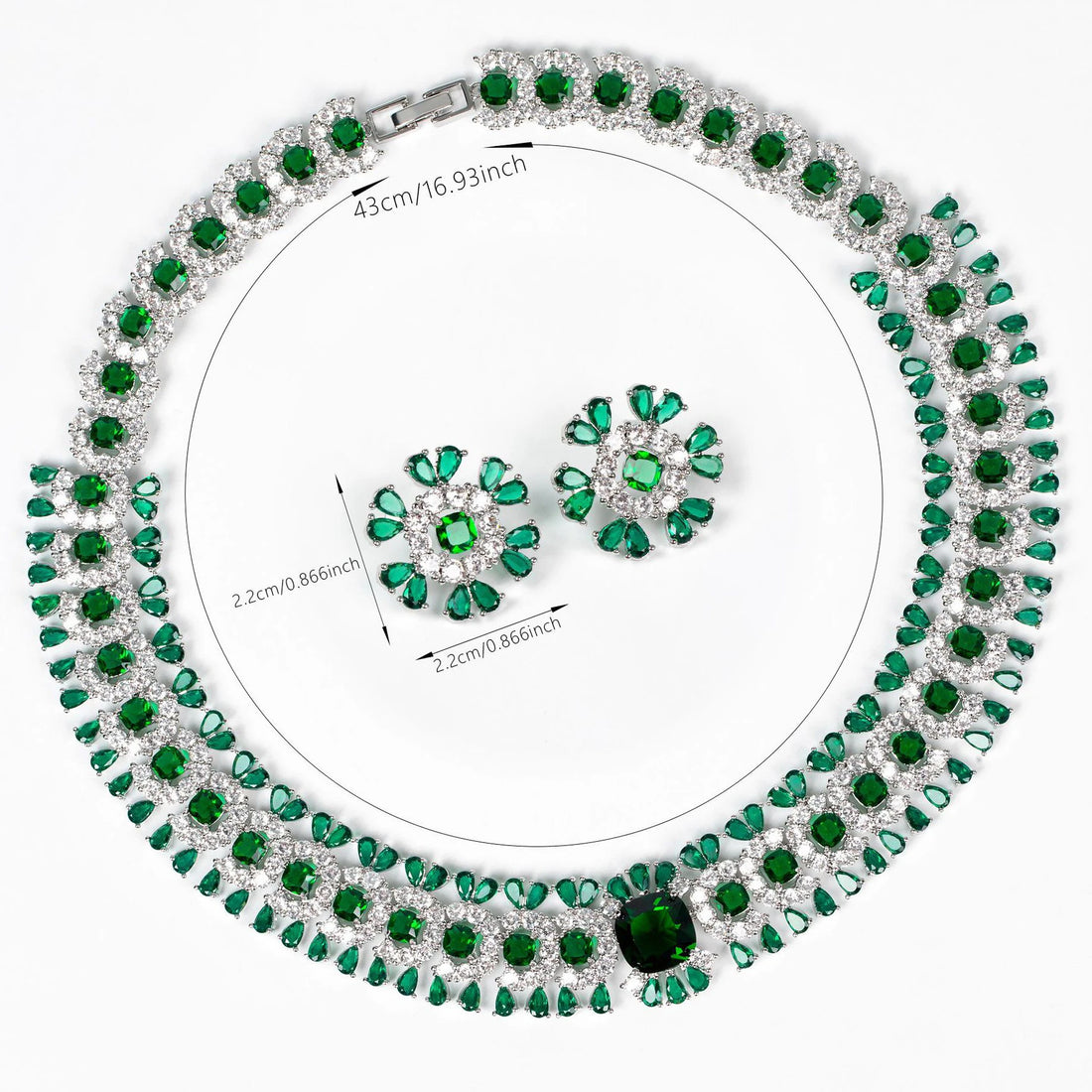Floral Necklace Earring Set