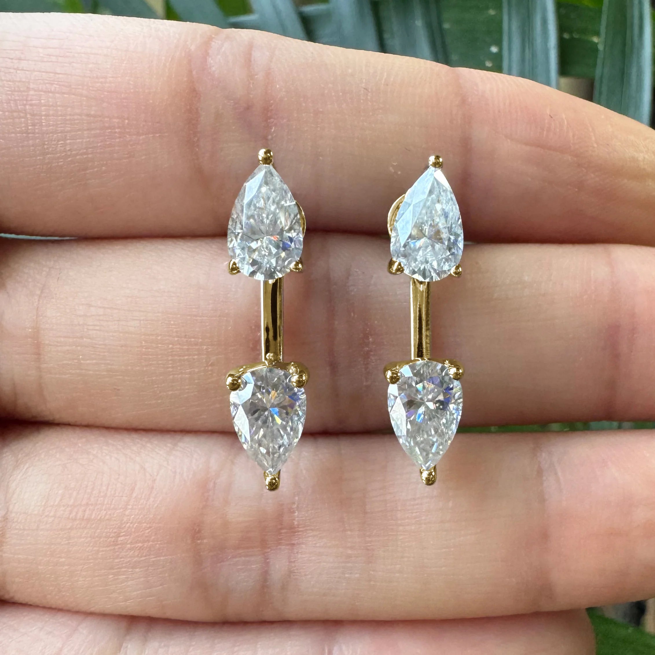 Pear Stud Earrings