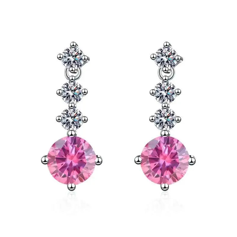 Moissanite Drop Earrings