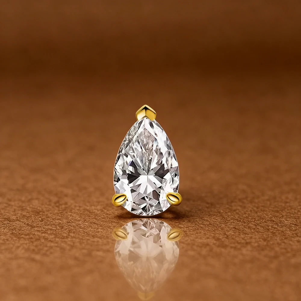 Pear Moissanite Choker