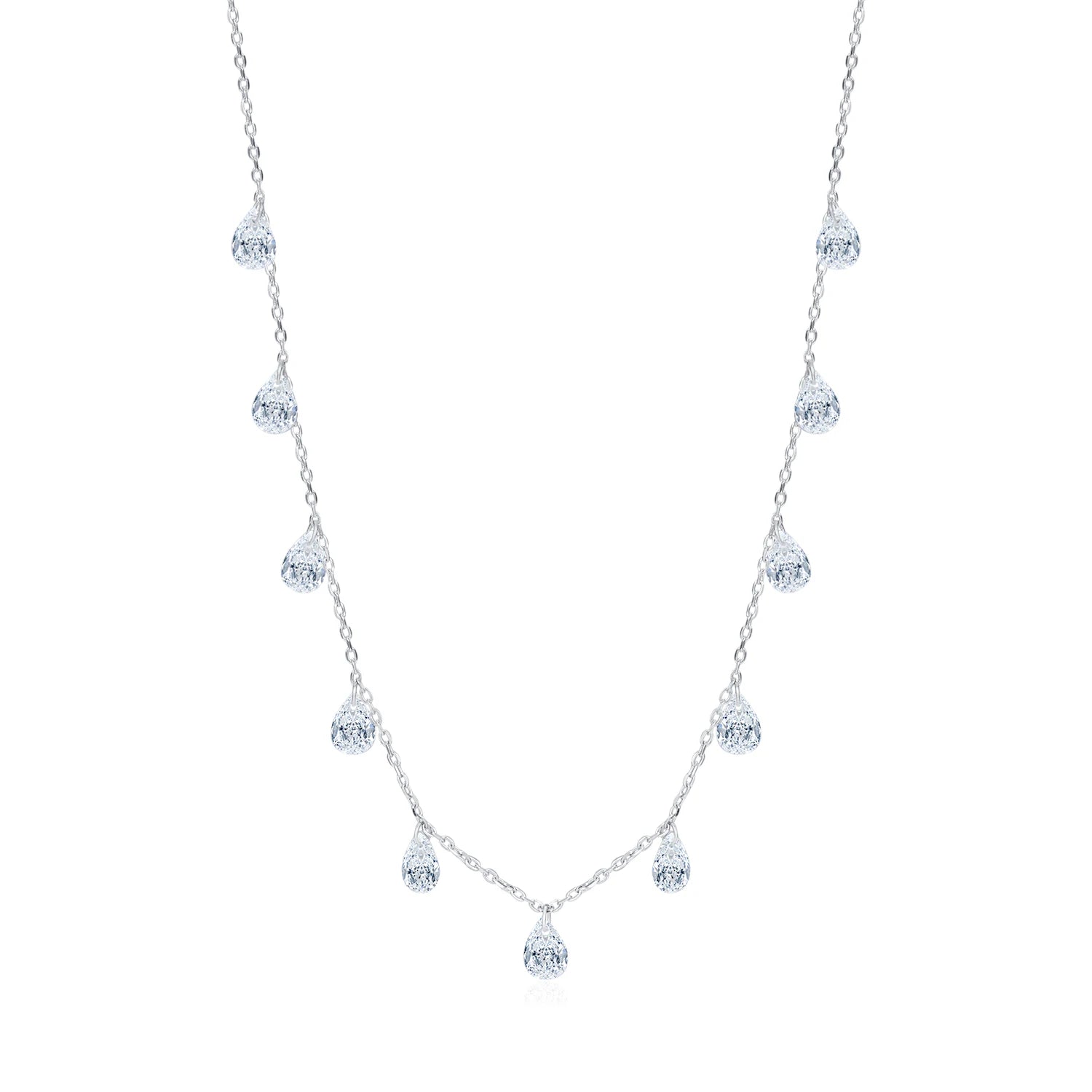 Zircon Clavicle Necklace