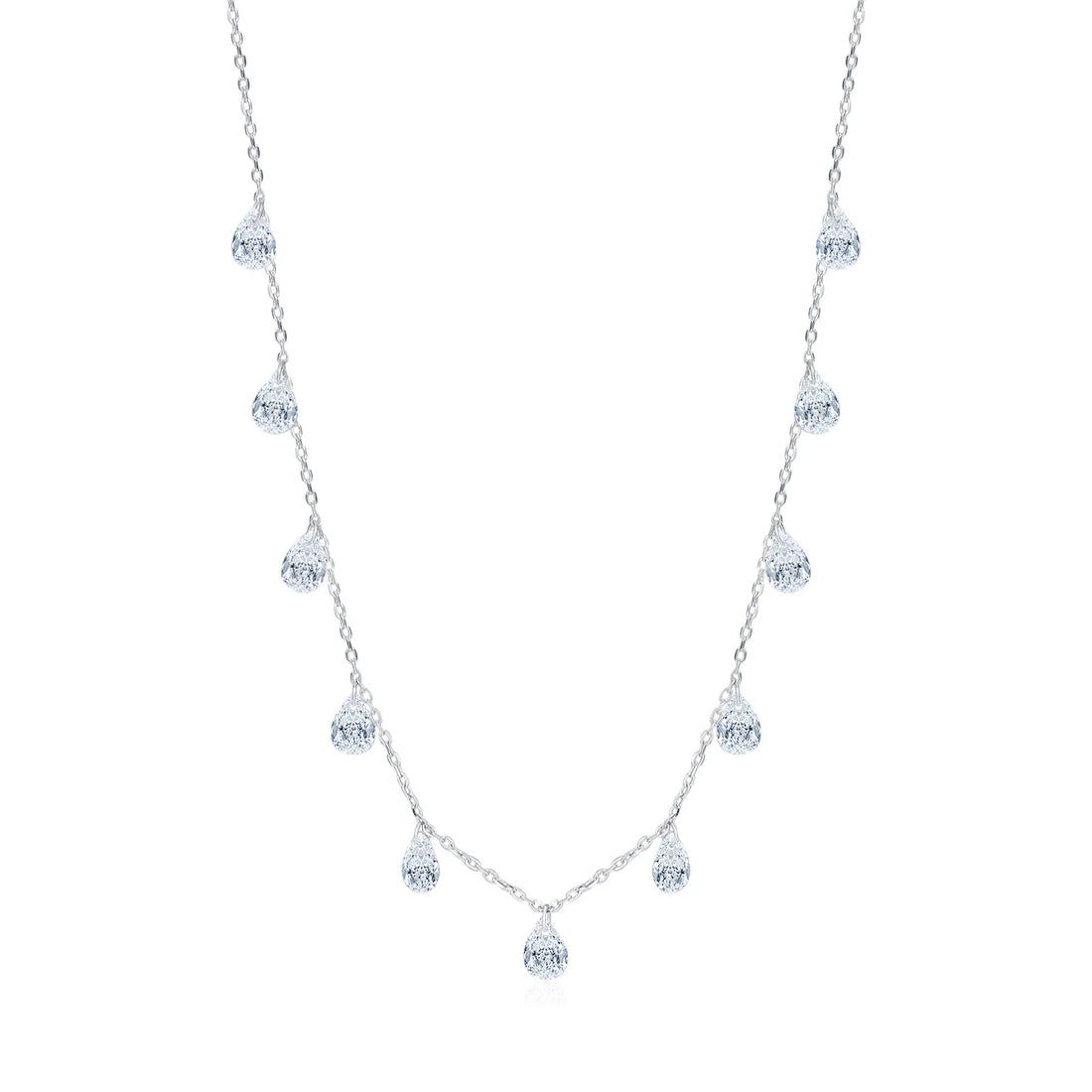 Zircon Clavicle Necklace