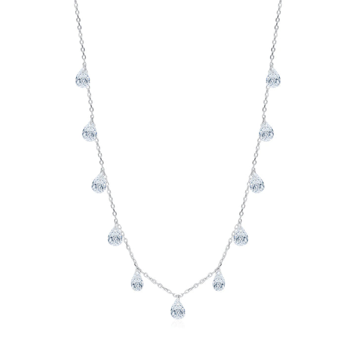 Zircon Clavicle Necklace