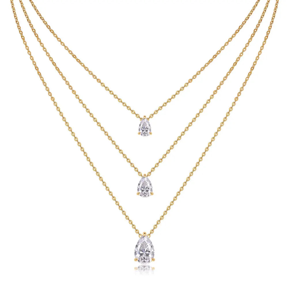 Pear Pendant Necklace
