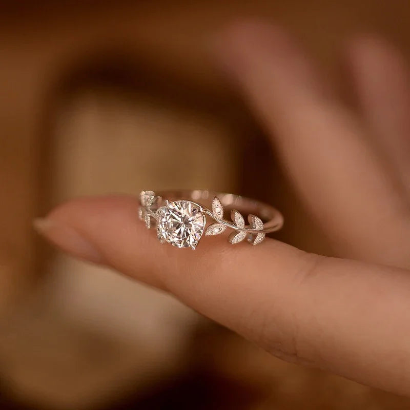 Solitaire Moissanite Ring