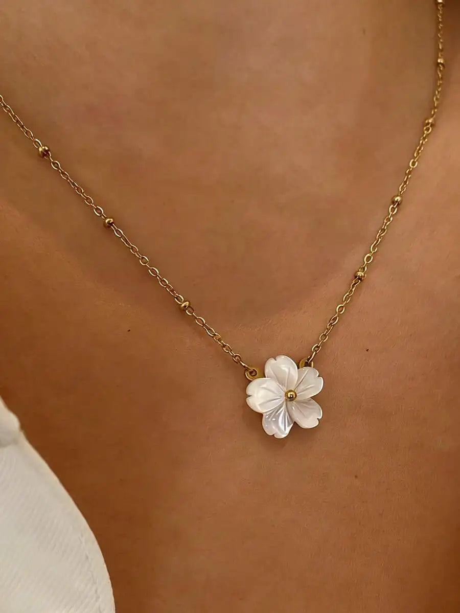 Plumeria Flower Necklace