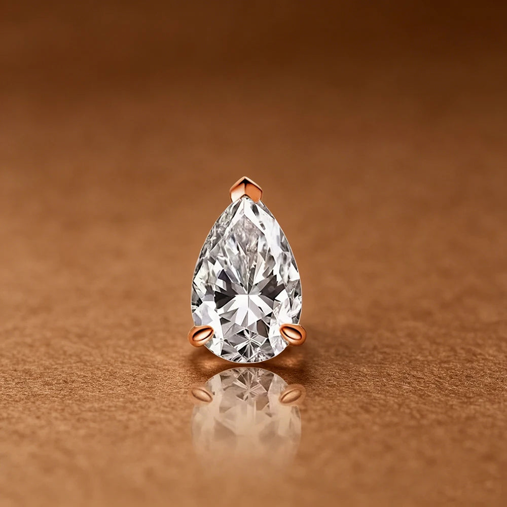 Pear Moissanite Choker