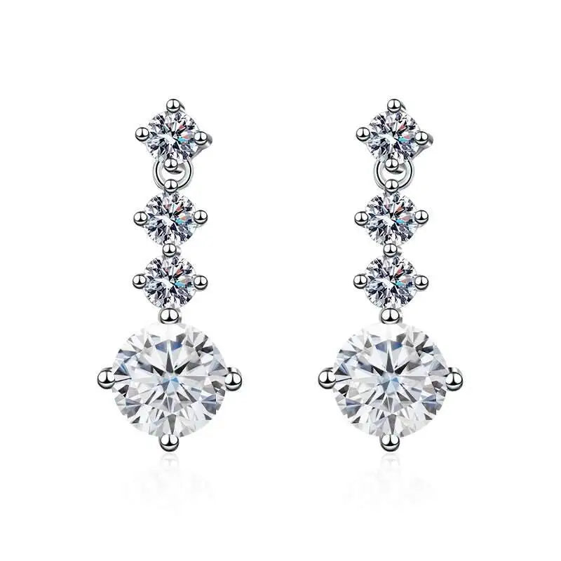 Moissanite Drop Earrings